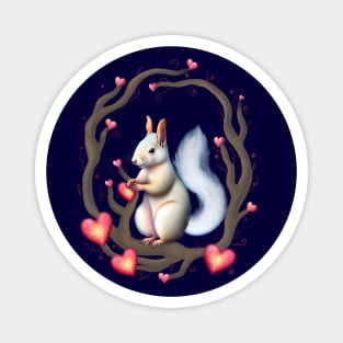 Love Squirrel Magnet